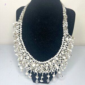 White Beaded Necklace